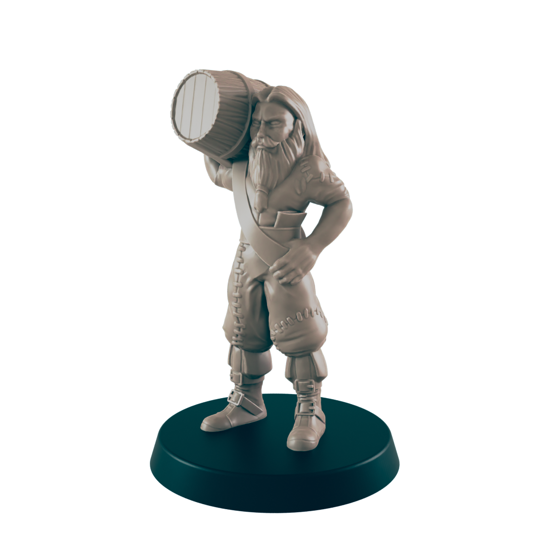 Sailors - Everyday Folk - Minis - EC3D - - Dungeons & Dragons - RPG - Tabletop - EC3D - Miniature