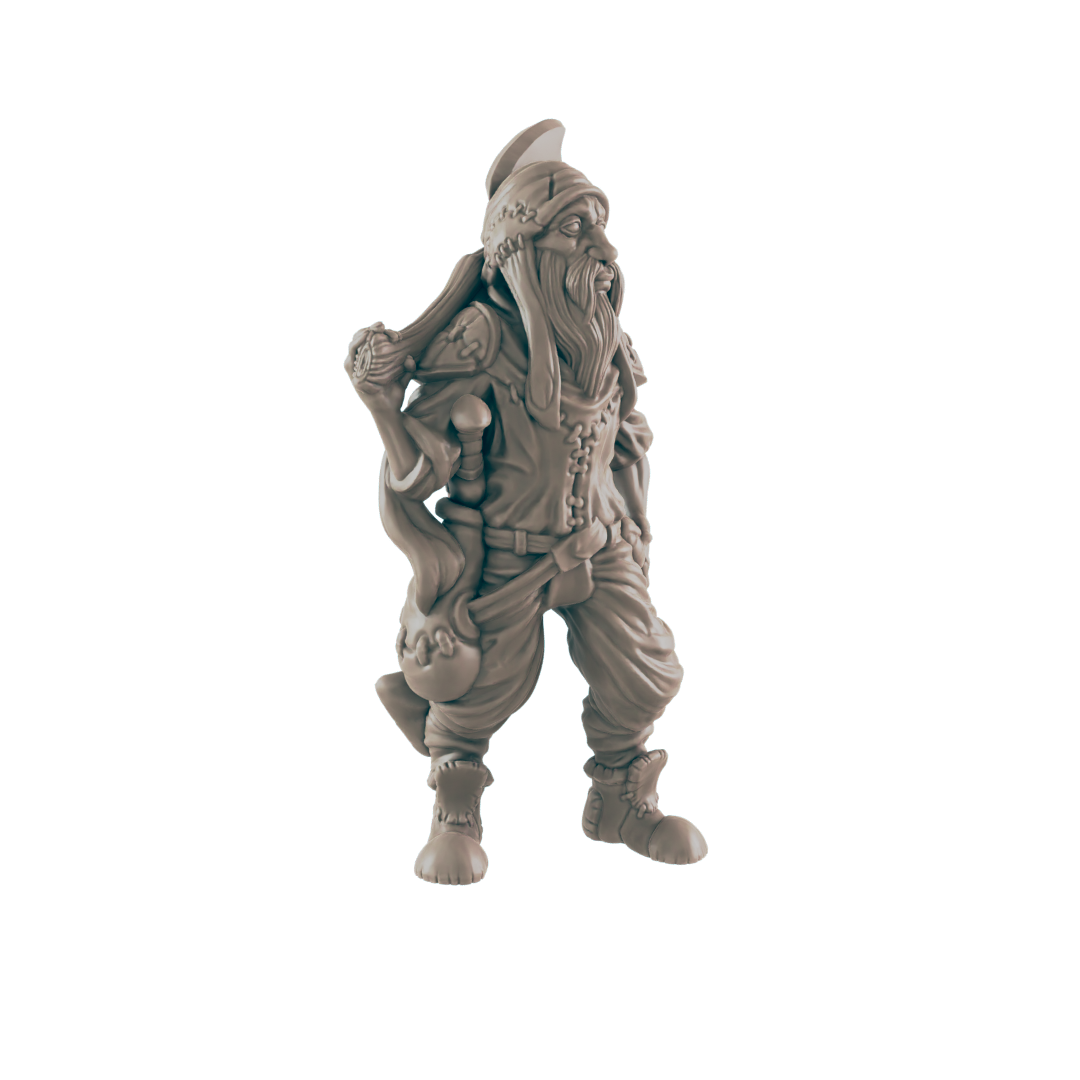 Human Male Woodcutter - Everyday Folk - Minis - EC3D - - Dungeons & Dragons - RPG - Tabletop - EC3D - Miniature