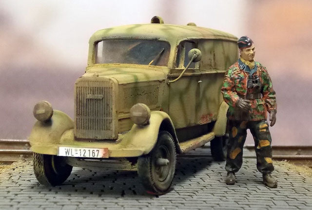 Opel Blitz 1.5t Kastenwagen - Panzernest for Opel Blitz models - Germany - wargame3d - 28mm Scale