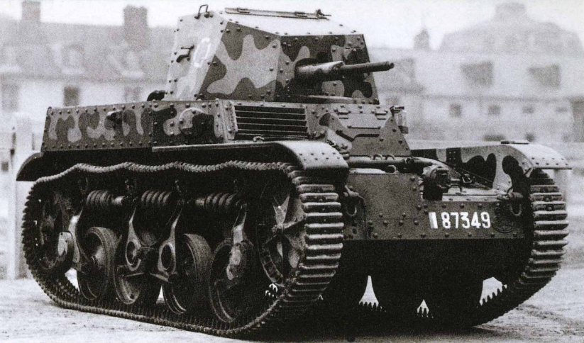 Light Tank Renault AMR-35 ZT-1 - French Army - 28mm Scale - wargame3d