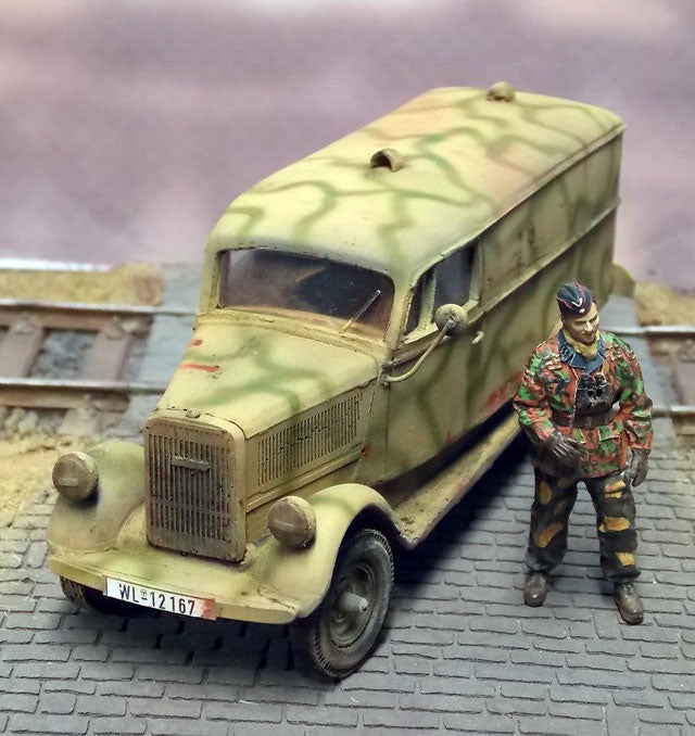 Opel Blitz 1.5t Kastenwagen - Panzernest for Opel Blitz models - Germany - wargame3d - 28mm Scale