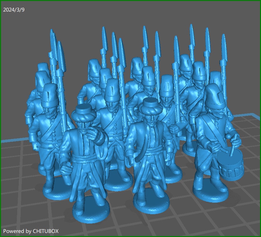 28mm Napoleonic Ottoman Janissaries btg - 15 minis