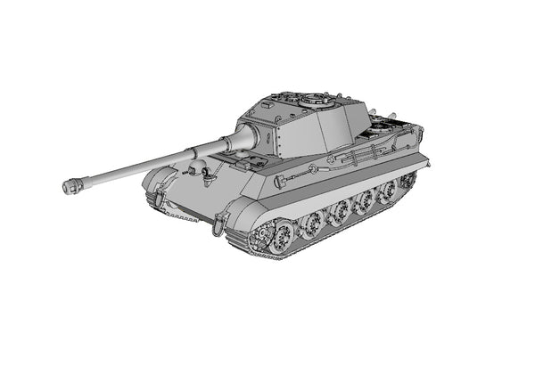 Pz.Kpfw.VI Tiger II (Sd.Kfz.182)- German Army - 28mm Scale - Bolt Action - wargame3d