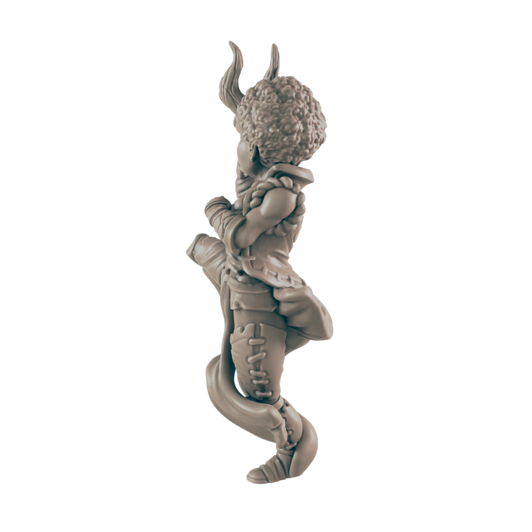 Monk Demonkin Female - Everyday Heroes - Minis - EC3D - - Dungeons & Dragons - RPG - Tabletop - EC3D - Miniature