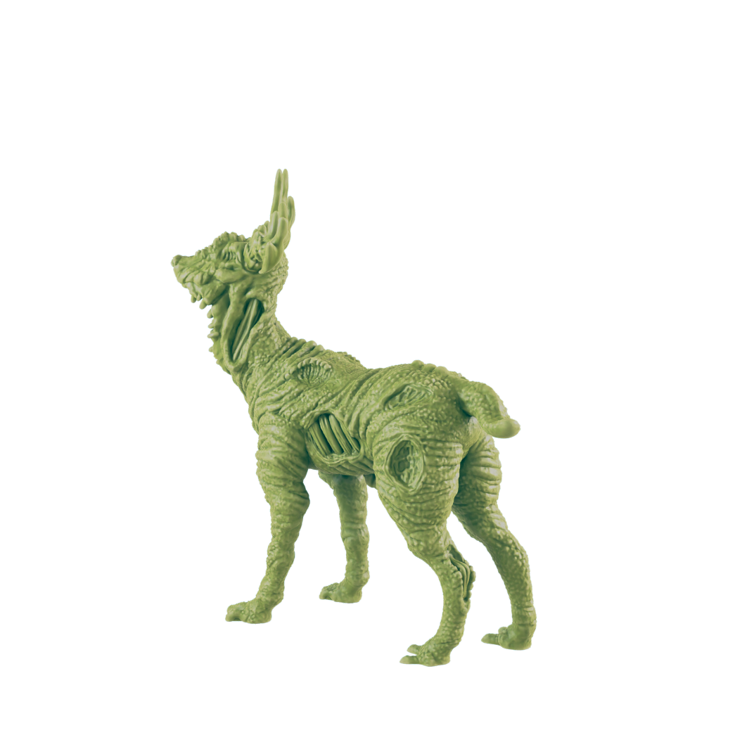 Mutated Deer - Return to the Badlands - Mini - EC3D - Cyber Punk - SciFi RPG