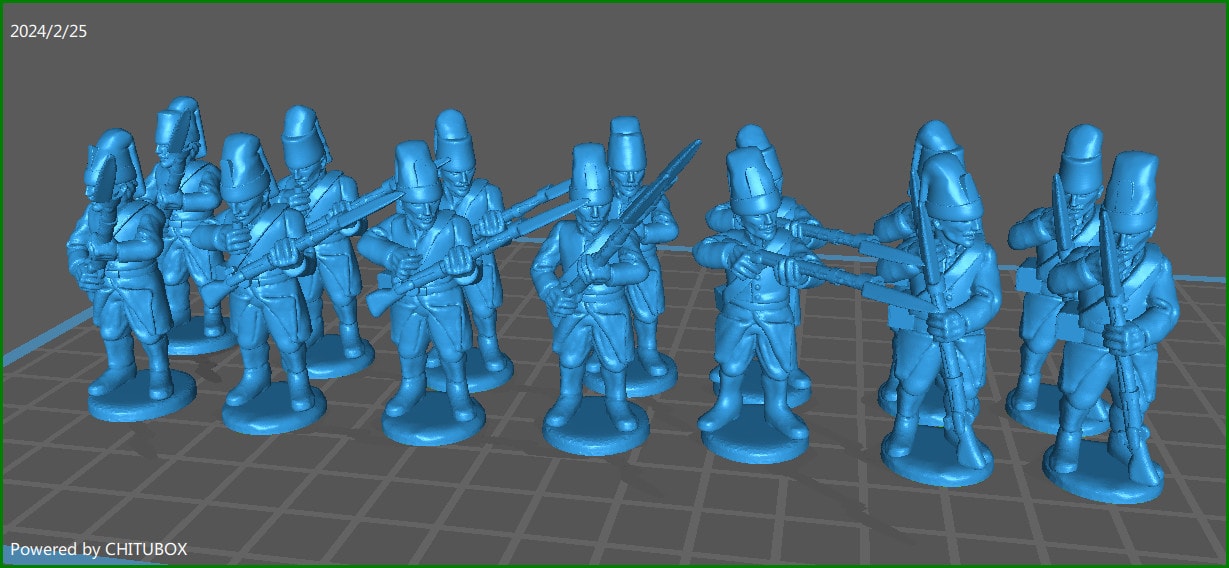 28mm Napoleonic Ottoman Janissaries skirmishing - 14 minis