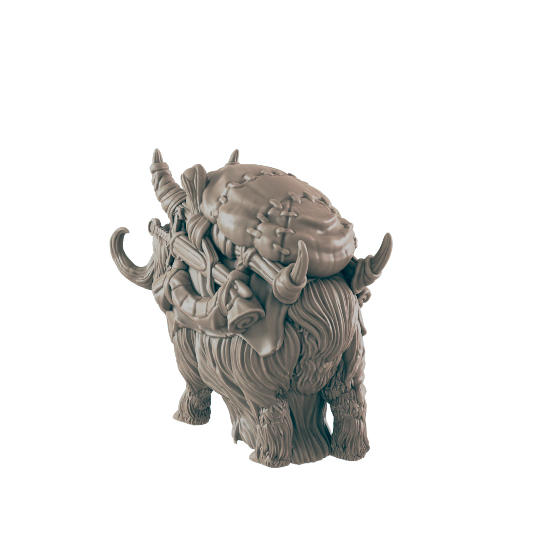 Merchant Pak Yak- Everyday Folk - Mini - EC3D - - Dungeons & Dragons - RPG - Tabletop - EC3D - Miniature