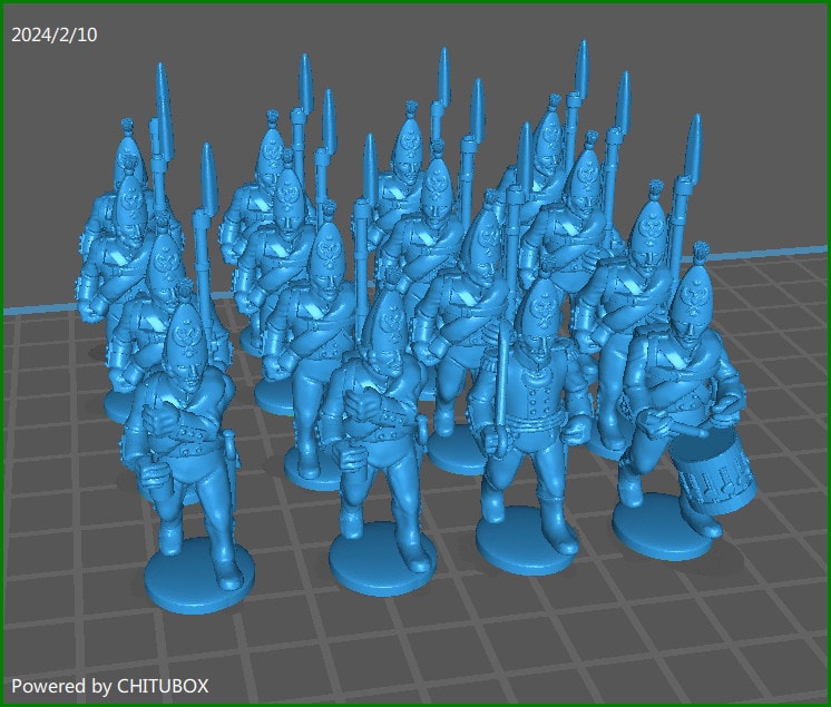 28mm Napoleonic Pavlov Grenadier btg 1812-14 - 12 minis