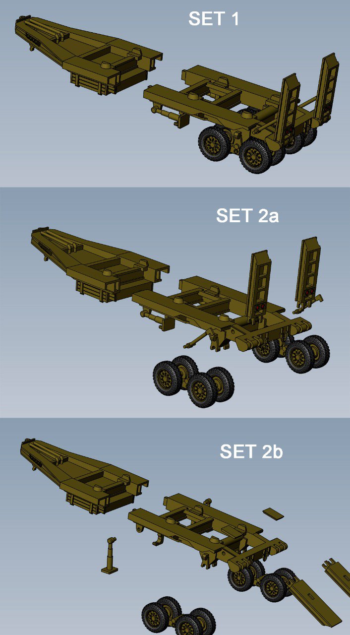 Scammell Pioneer Tank Transporter w/ TRMU30 Trailer - UK Army - wargame3d- 28mm Scale