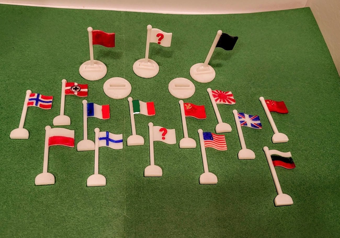 Bolt Action Version 3 25mm Objective Markers - War Games And Dioramas - 28 mm - Bolt Action