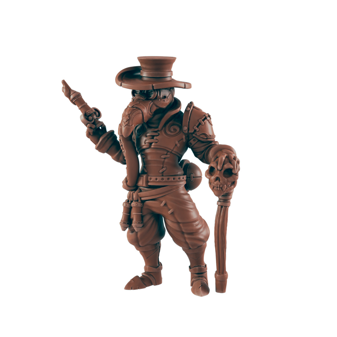 Plague Doctor - Bolts and Brimstone - Minis - EC3D - Steampunk - SciFi RPG
