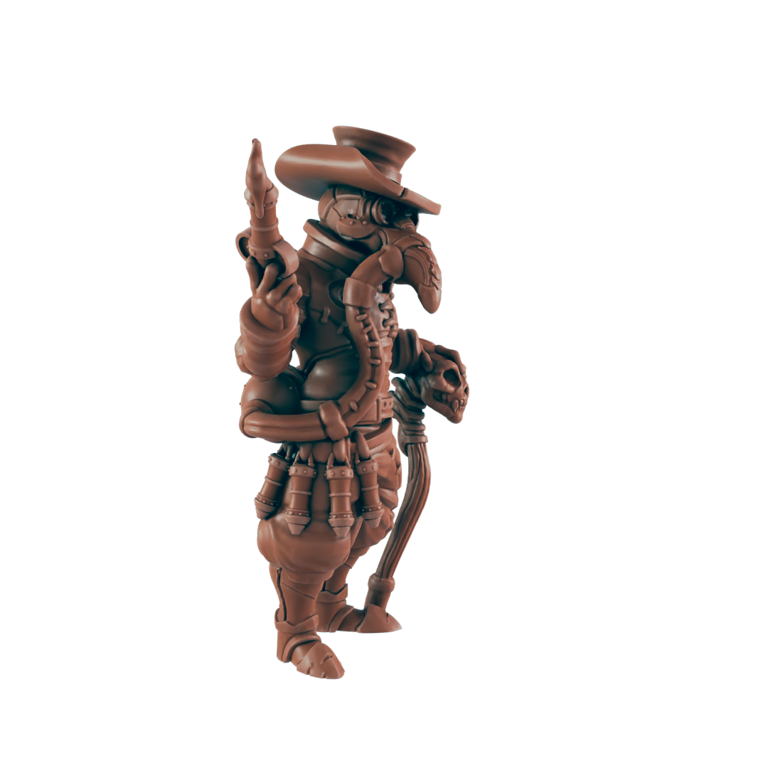 Plague Doctor - Bolts and Brimstone - Minis - EC3D - Steampunk - SciFi RPG