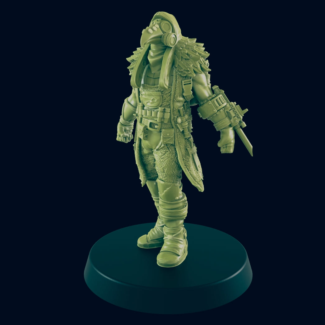 Plague Doctor - Return to the Badlands - Mini - EC3D - Cyber Punk - SciFi RPG