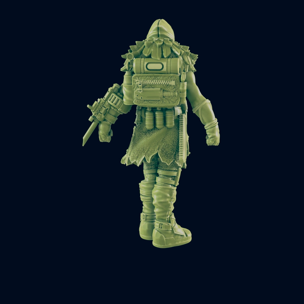 Plague Doctor - Return to the Badlands - Mini - EC3D - Cyber Punk - SciFi RPG