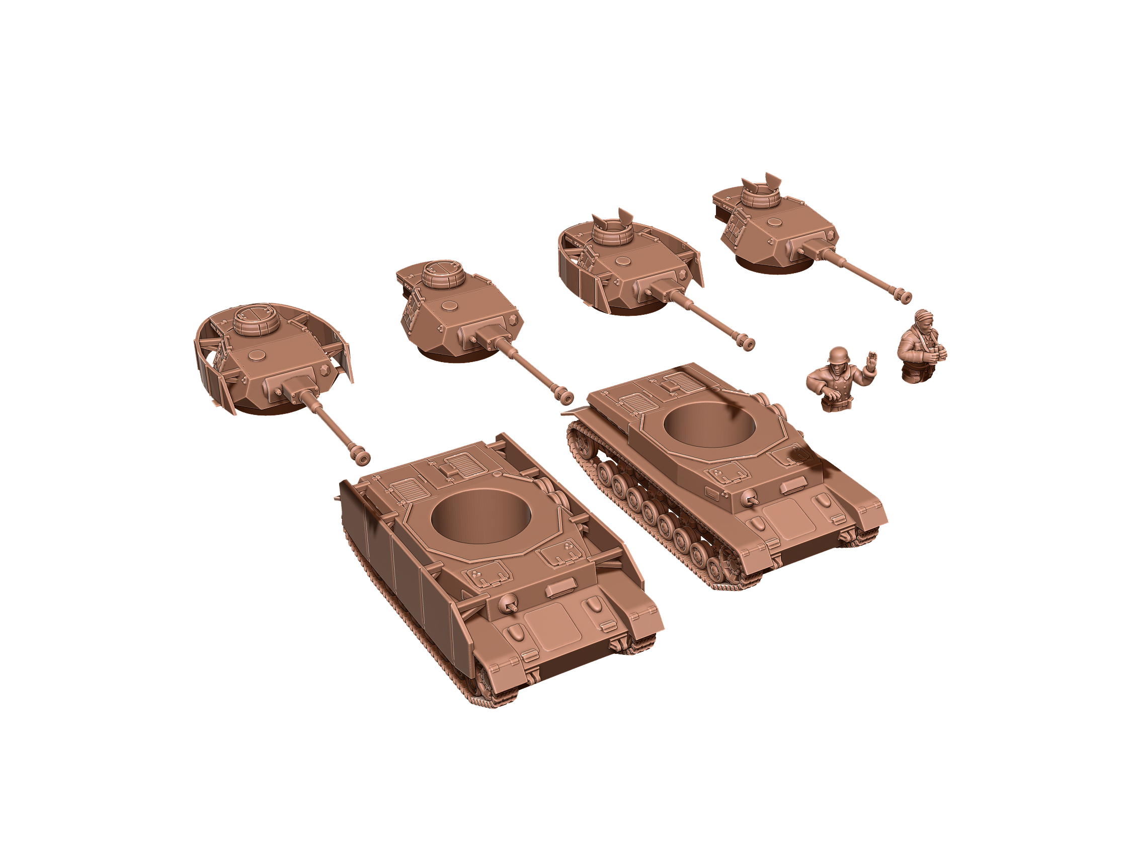 Panzer IV - German Army - 28mm - Eskice Miniature