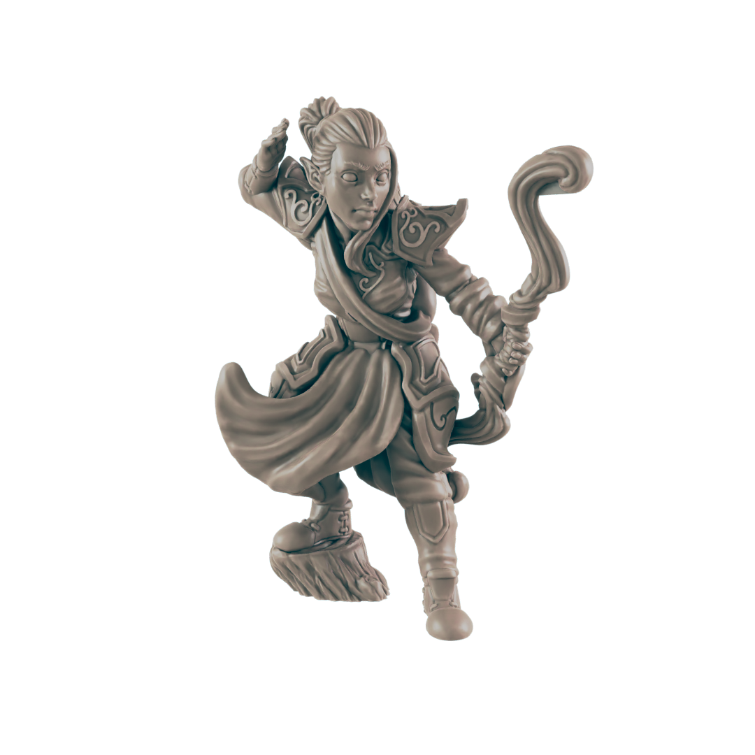 Ranger Elven Female - Everyday Heroes - Minis - EC3D - - Dungeons & Dragons - RPG - Tabletop - EC3D - Miniature