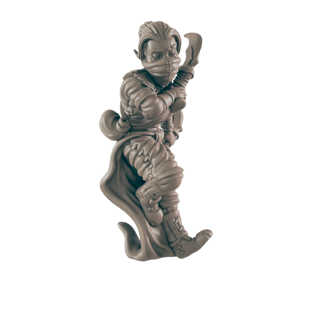 Rogue Human Female - Everyday Heroes - Minis - EC3D - - Dungeons & Dragons - RPG - Tabletop - EC3D - Miniature
