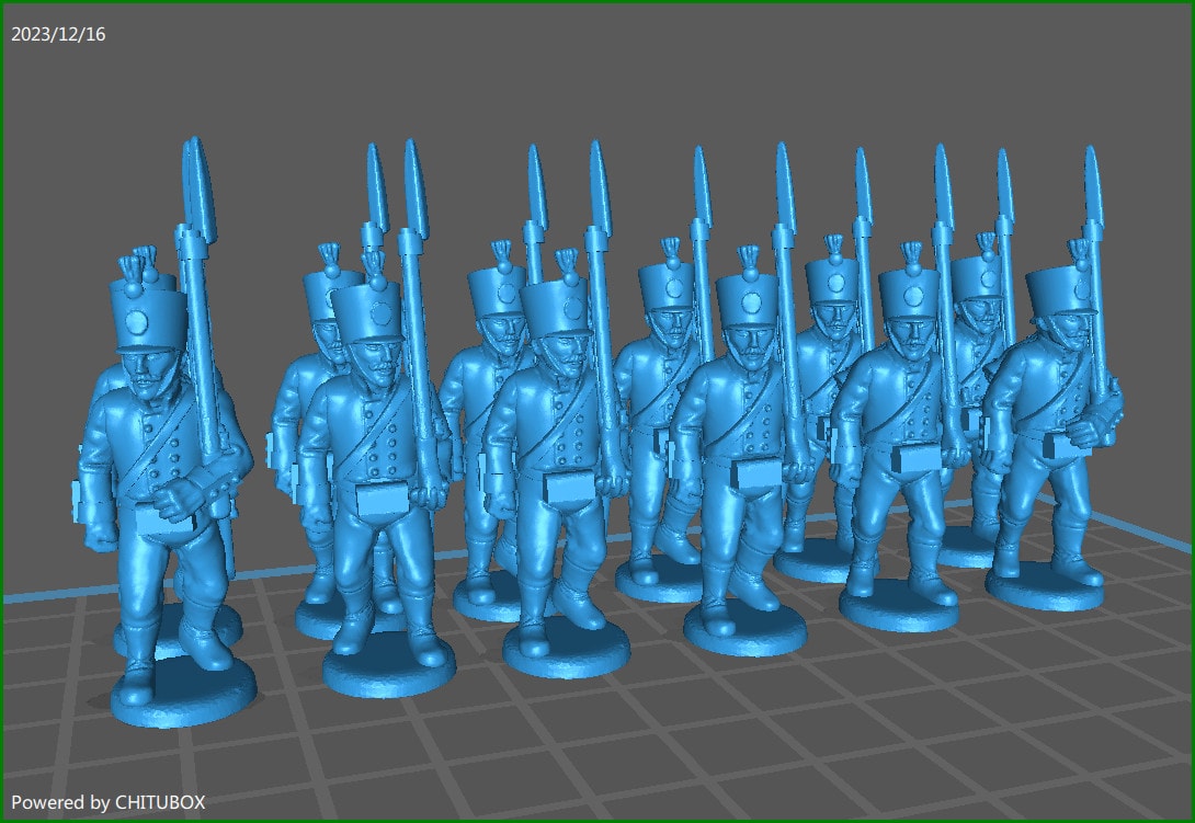 28mm Russian Jaegers btg 1805-07 - 15 minis