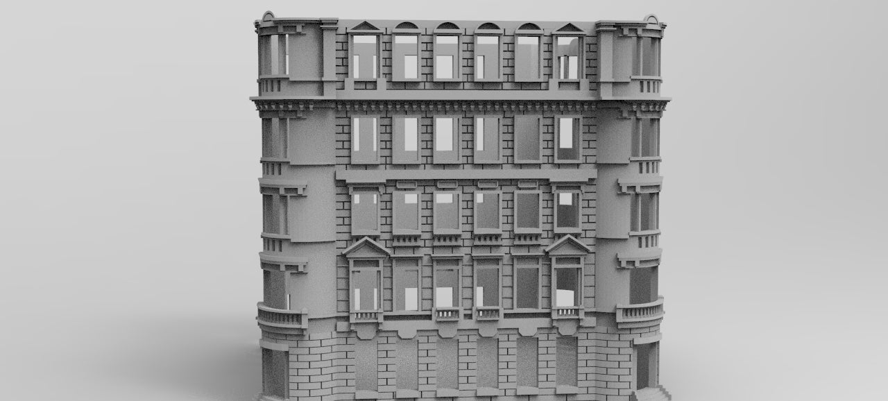 Ruin 1 - War Across Europe - Terrain - 28mm - 20mm - 15mm - WOW Buildings