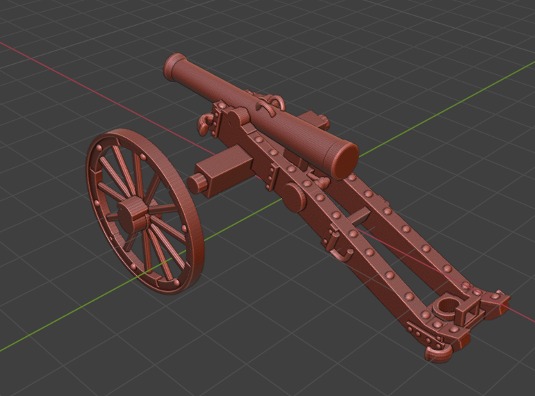 28mm Saxon 12lb gun - 1 Mini - 28 mm Scale - Great for Tabletop War Games And Dioramas - Historical Wargaming - Resin