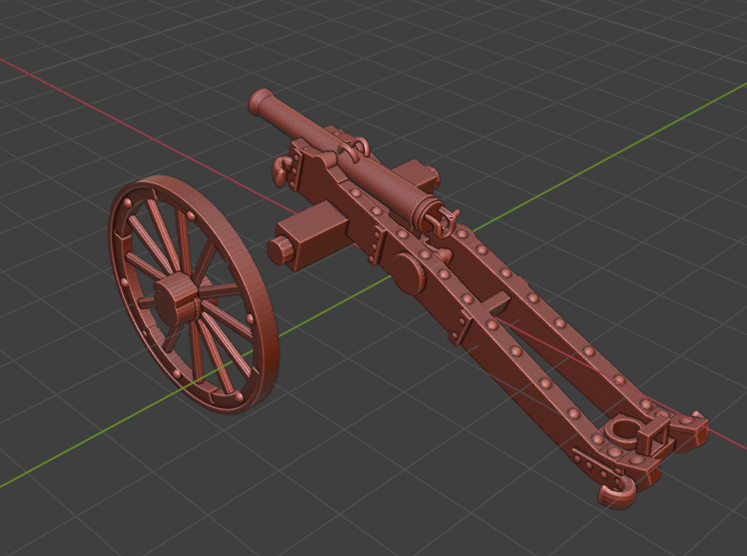 28mm Saxon 8lb gun - 1 Mini - 28 mm Scale - Great for Tabletop War Games And Dioramas - Historical Wargaming - Resin