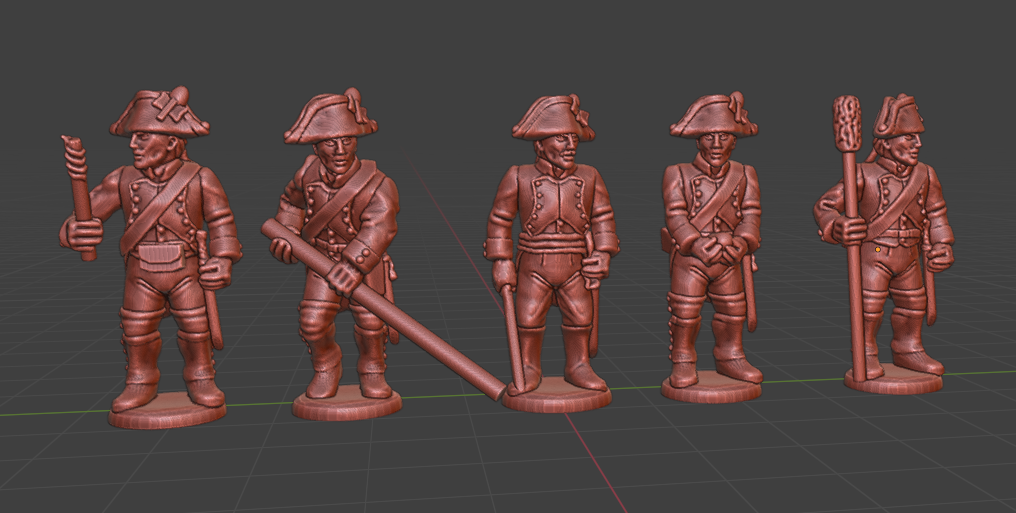 28mm Saxon Artillery 1805-1807 - 5 Mini - 28 mm Scale - Great for Tabletop War Games And Dioramas - Historical Wargaming - Resin