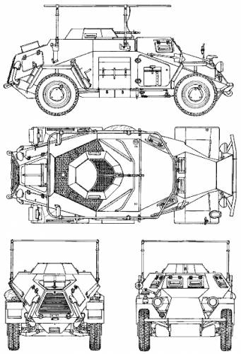 Sd.Kfz 223 - German Army - 28mm Scale - wargame3d