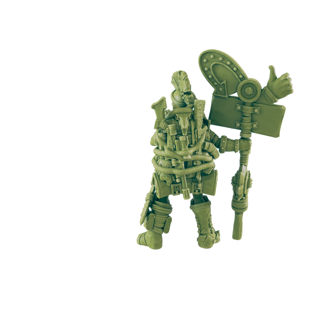 Shop Keeper - Beyond the Badlands - Mini - EC3D - Cyber Punk - SciFi RPG