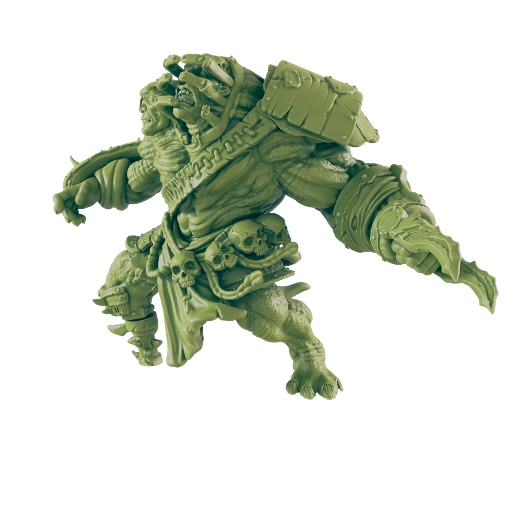 Two-Headed Supermutant - Return to the Badlands - Mini - EC3D - Cyber Punk - SciFi RPG