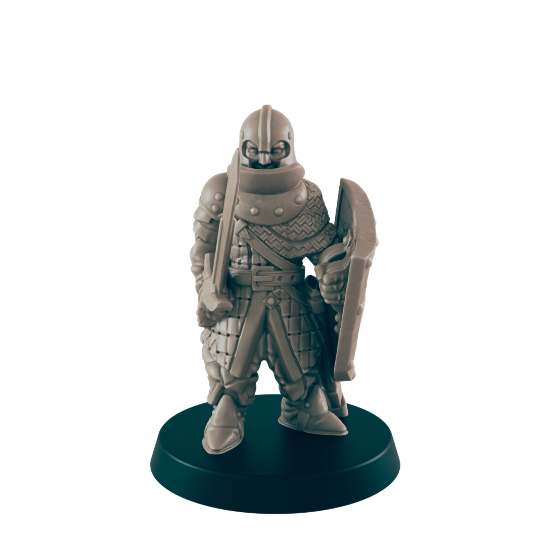 Town Guards - Everyday Folk - Minis - EC3D - - Dungeons & Dragons - RPG - Tabletop - EC3D - Miniature