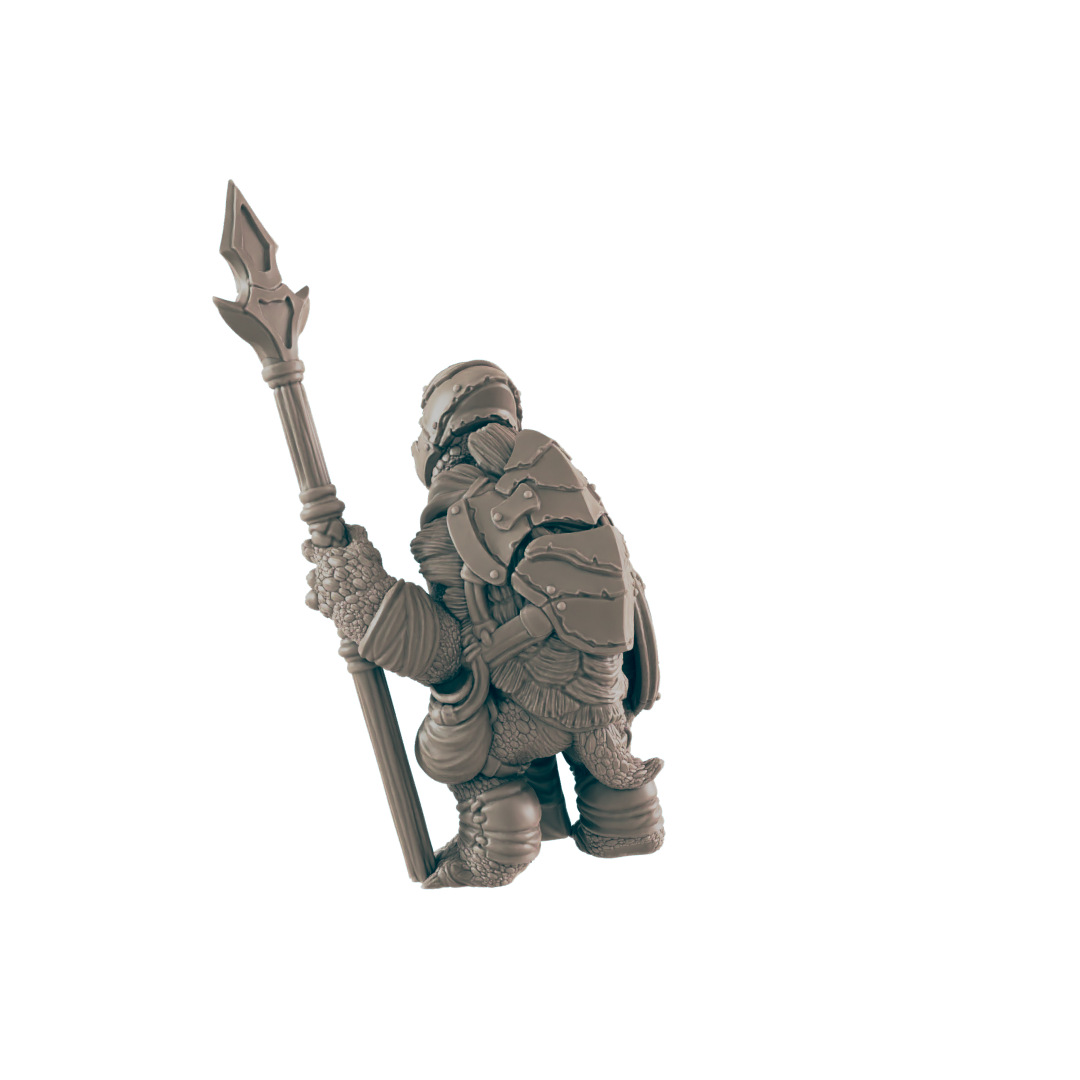 Turtlefolk Guardsman - Everyday Folk - Mini - EC3D - - Dungeons & Dragons - RPG - Tabletop - EC3D - Miniature