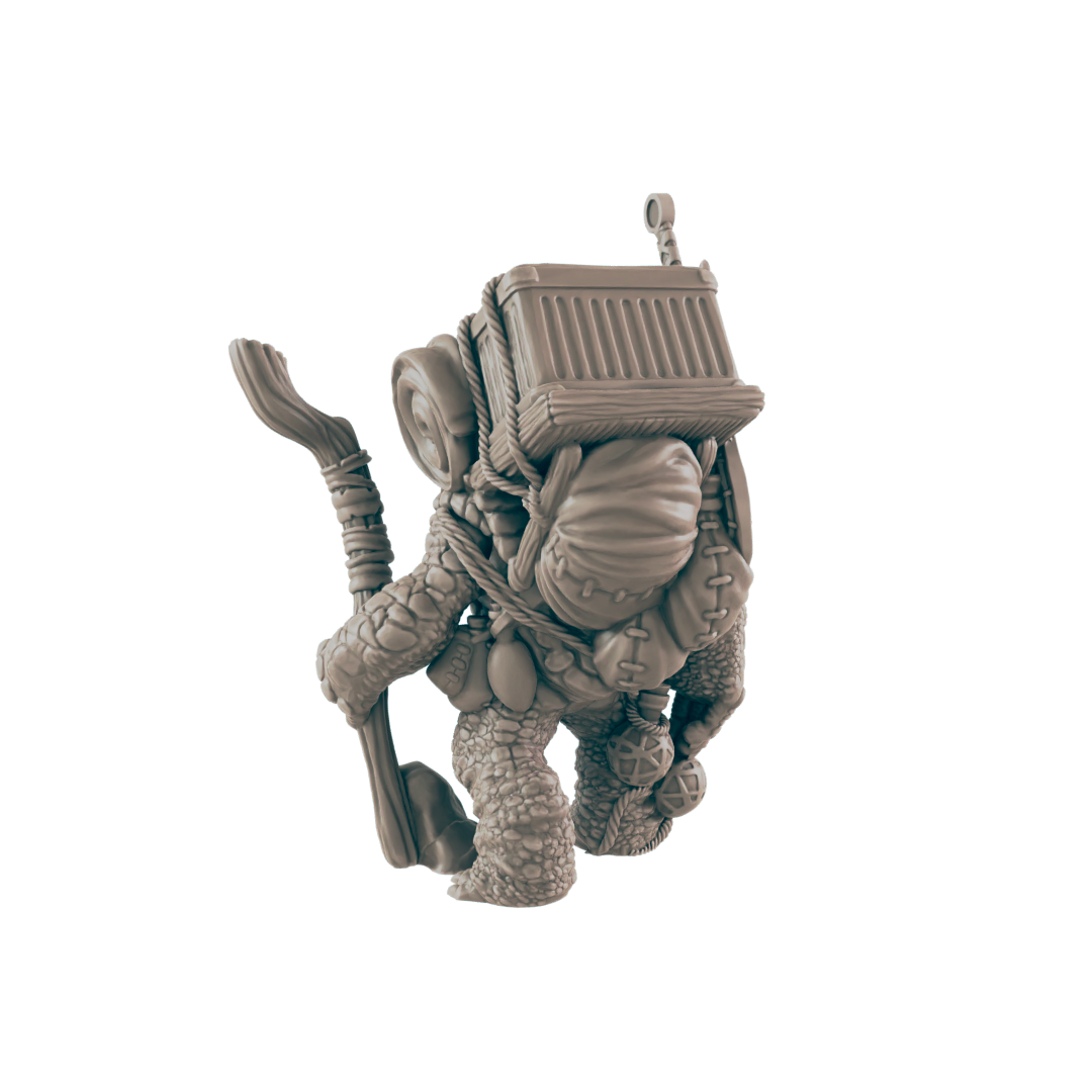 Turtlefolk Old Wanderer- Everyday Folk - Minis - EC3D - - Dungeons & Dragons - RPG - Tabletop - EC3D - Miniature