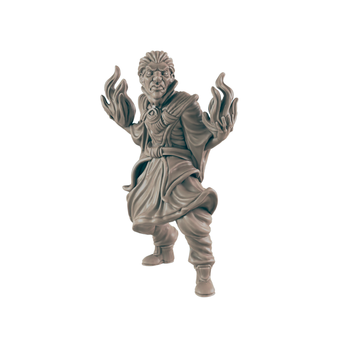 Warlock Human Male - Everyday Heroes - Minis - EC3D - - Dungeons & Dragons - RPG - Tabletop - EC3D - Miniature
