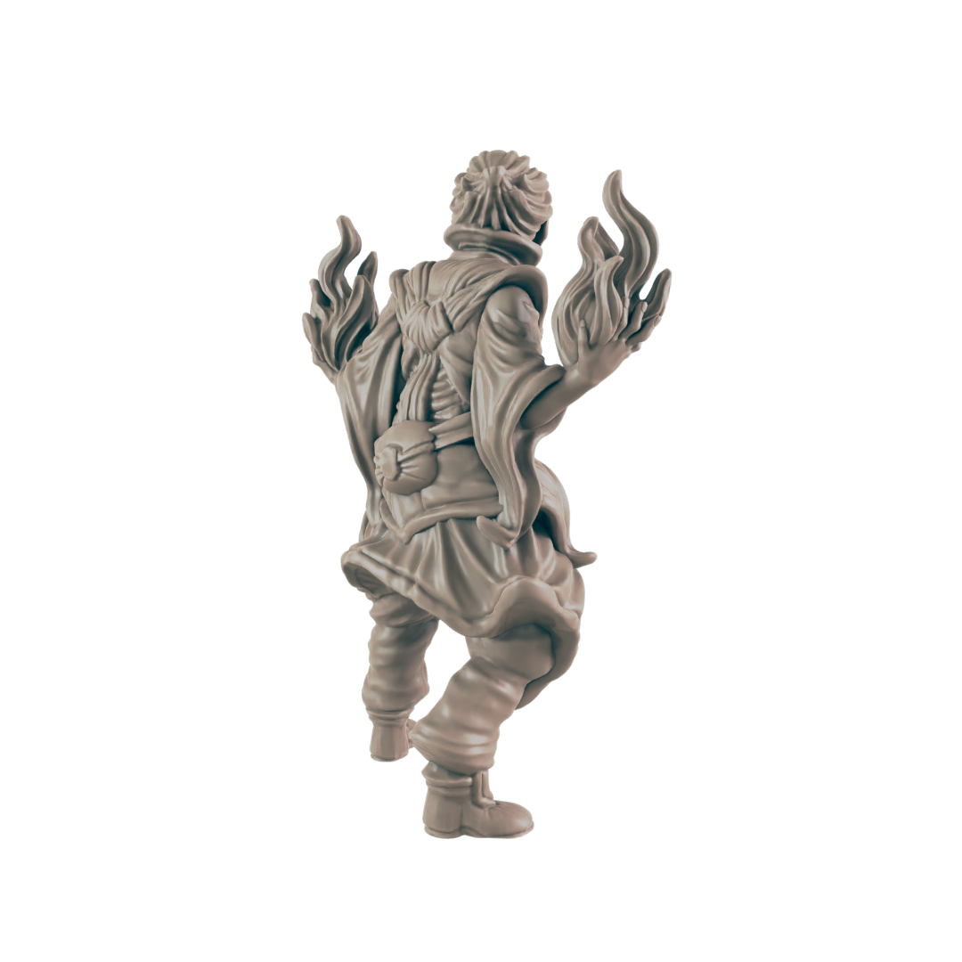 Warlock Human Male - Everyday Heroes - Minis - EC3D - - Dungeons & Dragons - RPG - Tabletop - EC3D - Miniature
