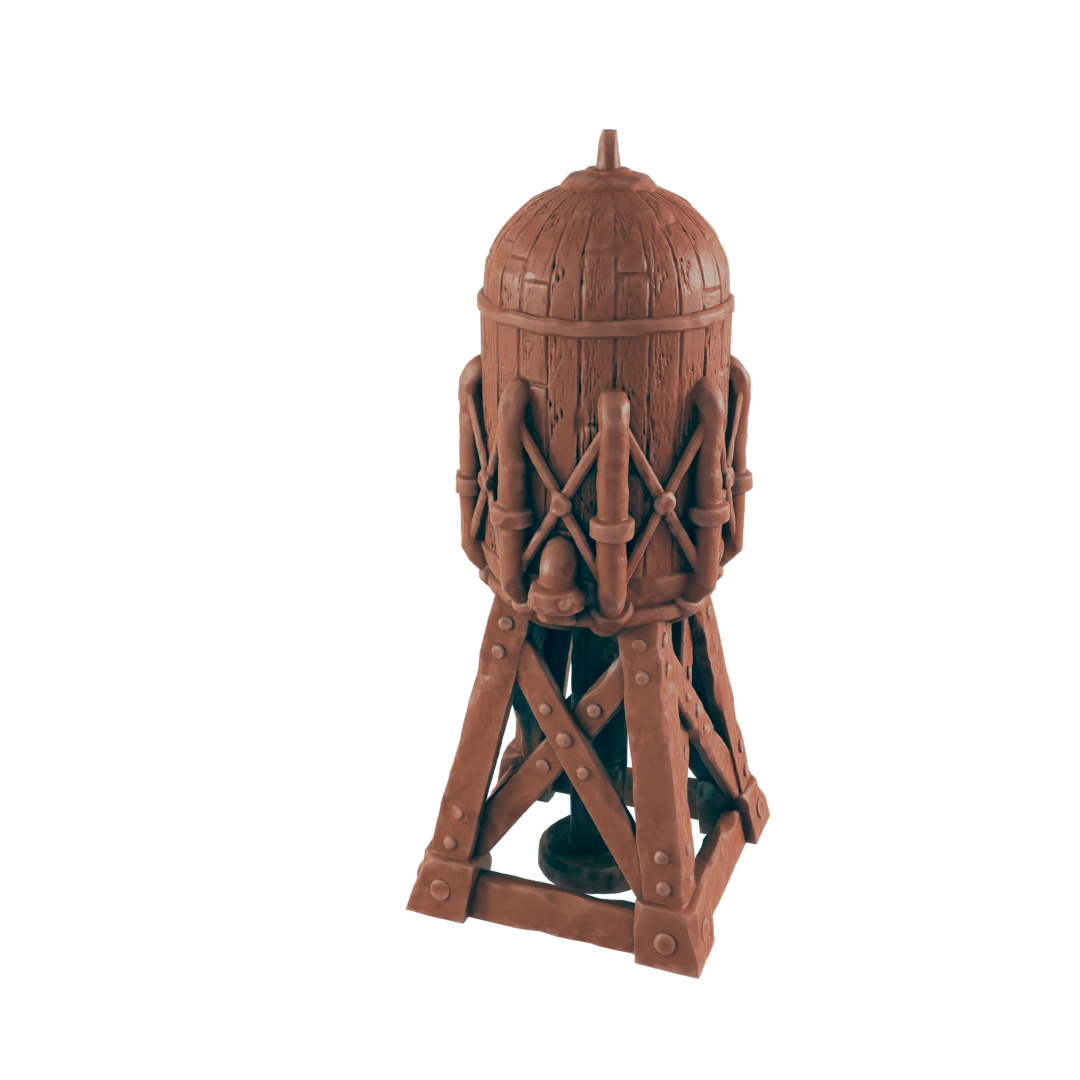Water Tower - Bolts and Brimstone - Scatter - EC3D - Steampunk - SciFi RPG