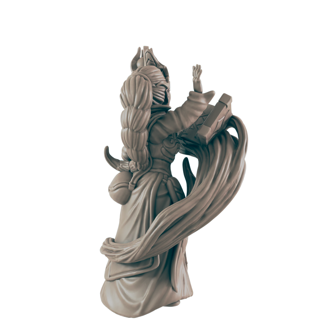 Wizard Halforc Female - Everyday Heroes - Minis - EC3D - - Dungeons & Dragons - RPG - Tabletop - EC3D - Miniature