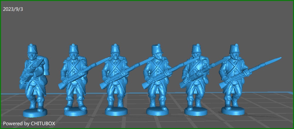 15mm Piedmontese Line inf elite coy 1848-61 advancing