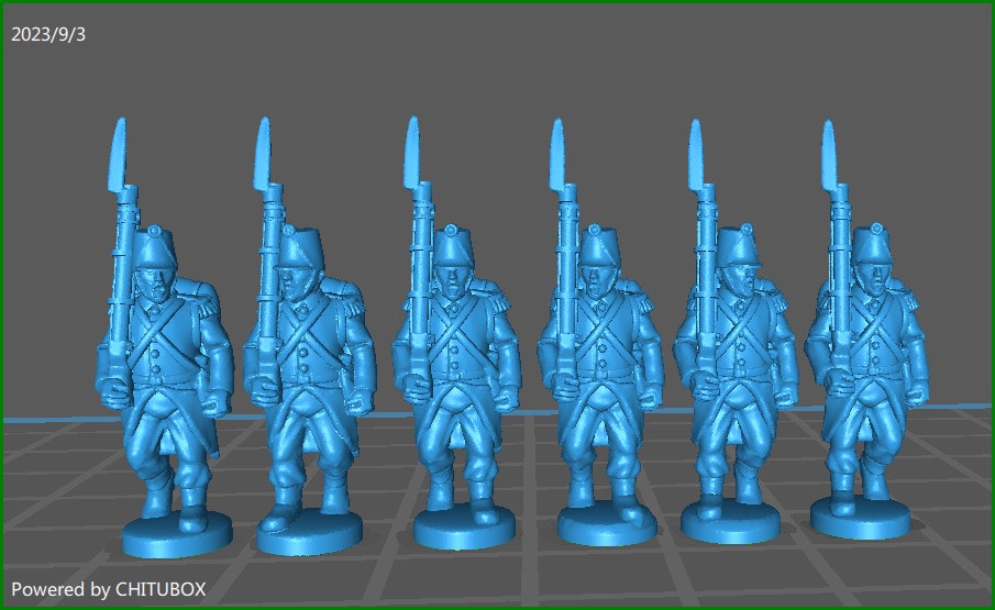 15mm Piedmontese Line inf elite coy 1848-61 marching