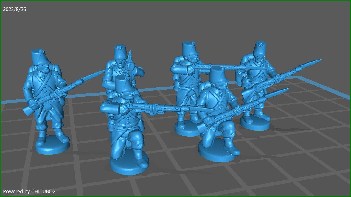 15mm Piedmontese Line inf rgt 1848-61 skirmishing