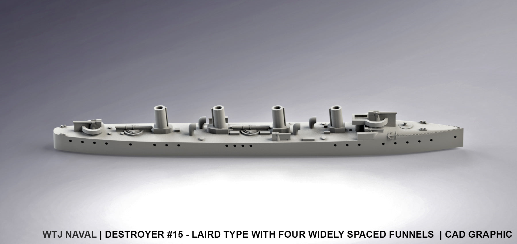 Destroyer #15 - Generic - Pre Dreadnought Era - Wargaming - Axis and Allies - Naval Miniature - Victory at Sea