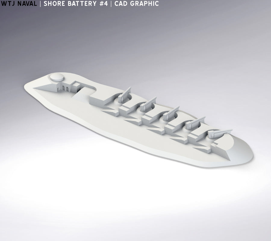 Shore Battery #4 - Generic - Pre Dreadnought Era - Wargaming - Axis and Allies - Naval Miniature - Victory at Sea