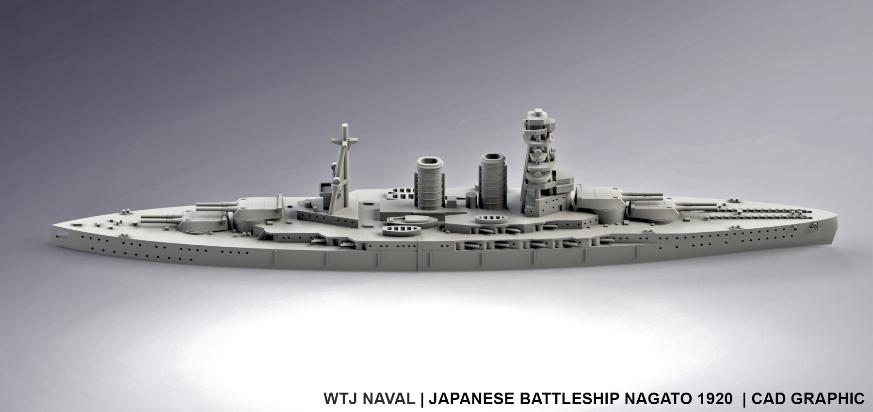 Nagato 1920 - IJN - Pre Dreadnought Era - Wargaming - Axis and Allies - Naval Miniature - Victory at Sea