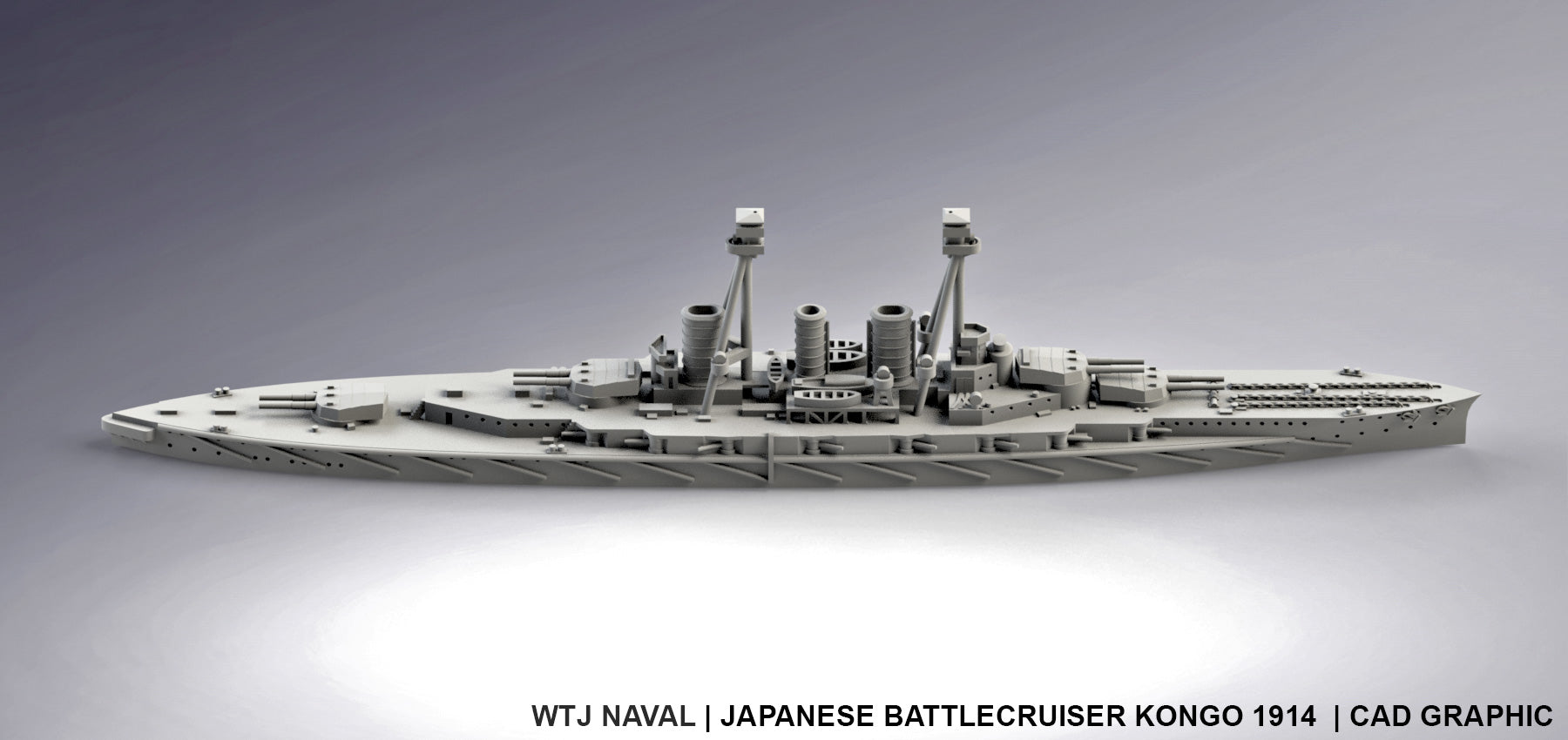 Kongo 1914 - IJN - Pre Dreadnought Era - Wargaming - Axis and Allies - Naval Miniature - Victory at Sea