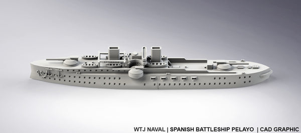 Pelayo - Spanish - Pre Dreadnought Era - Wargaming - Axis and Allies - Naval Miniature - Victory at Sea
