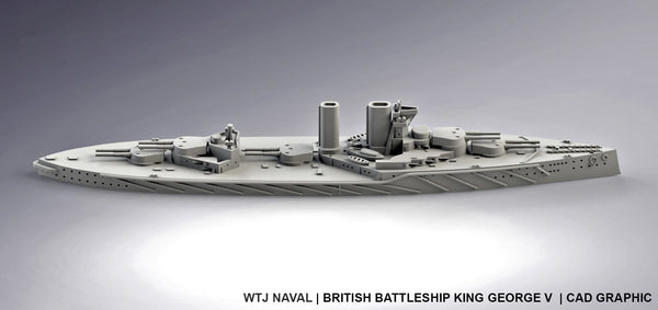 King George V - UK Royal Navy - Pre Dreadnought Era - Wargaming - Axis and Allies - Naval Miniature - Victory at Sea