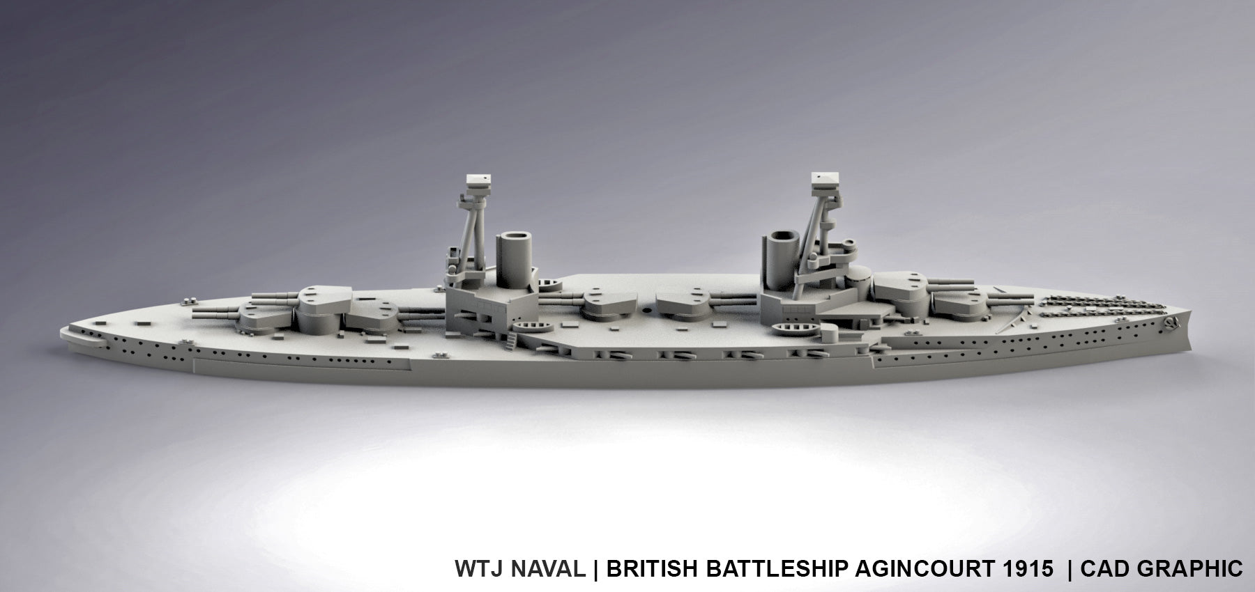 Agincourt 1915 - UK Royal Navy - Pre Dreadnought Era - Wargaming - Axis and Allies - Naval Miniature - Victory at Sea