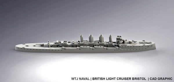 Bristol - UK Royal Navy - Pre Dreadnought Era - Wargaming - Axis and Allies - Naval Miniature - Victory at Sea