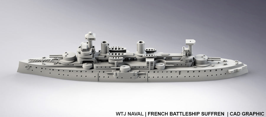 Suffren - French - Pre Dreadnought Era - Wargaming - Axis and Allies - Naval Miniature - Victory at Sea