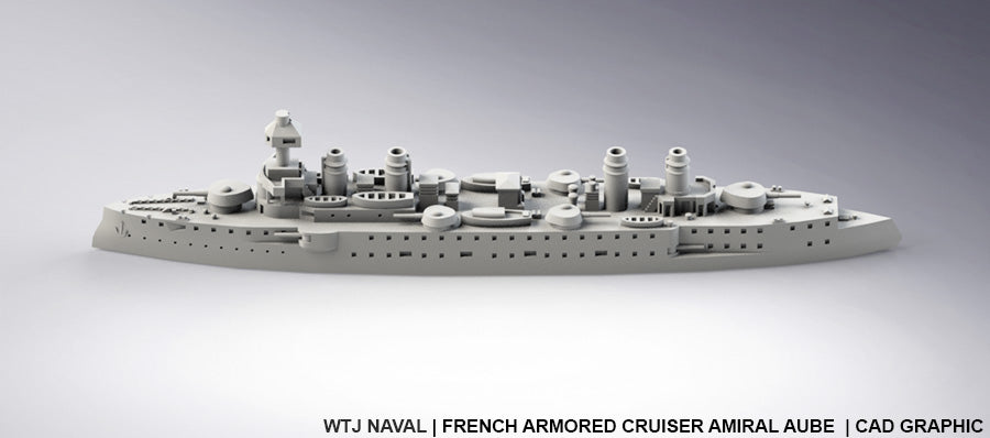 Admiral Aube - French - Pre Dreadnought Era - Wargaming - Axis and Allies - Naval Miniature - Victory at Sea