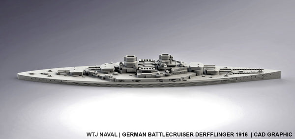 Derfflinger 1916 - German Navy - Pre Dreadnought Era - Wargaming - Axis and Allies - Naval Miniature - Victory at Sea
